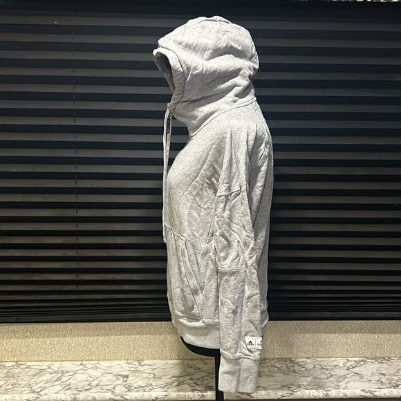 ADIDAS ATHLETICS X REIGNING CHAMP Women’s Grey Zip Front Hoodie Small - Picture 2 of 11